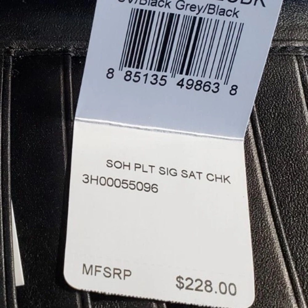 Coach Soho pleated signature Leather trifold Black and Gray check Wallet - Picture 10 of 10